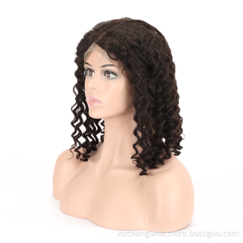 Uniky Density 150 Peruca Bob Human Hair Bob Cut Brazilian Human Hair Curly Bob Wig Human Hair Lace Front Wig
